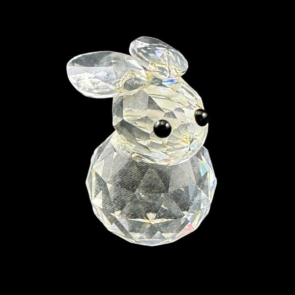 Swarovski Crystal Mini Figurines Swan Owl Cake Rabbit Vintage 1980s Made Austria - Picture 10 of 12